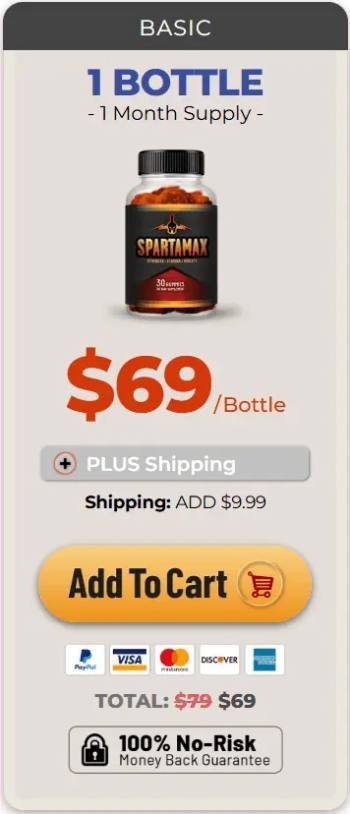 Special price promotion for Spartamax package Basic 1 Bottle